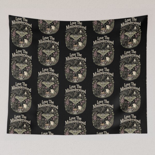 Item preview, Love The Misunderstood Bat Raven Cat Forest Cottagecore designed and sold by Redgiant87x.