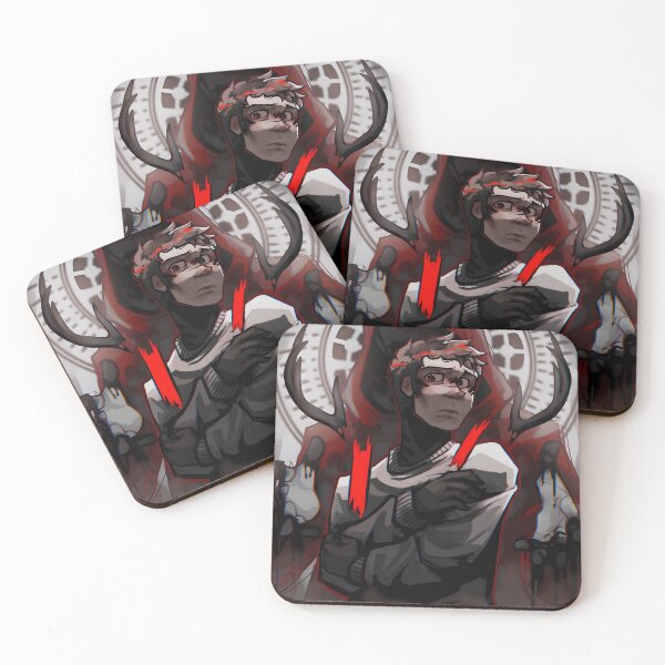 Item preview, Red Antlers in the Static designed and sold by fibiiiartstudio.