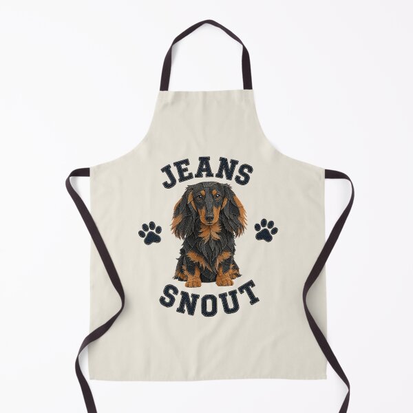 Item preview, Black and Tan Long-Haired Dachshund Denim Patch Art designed and sold by JeanSnout.