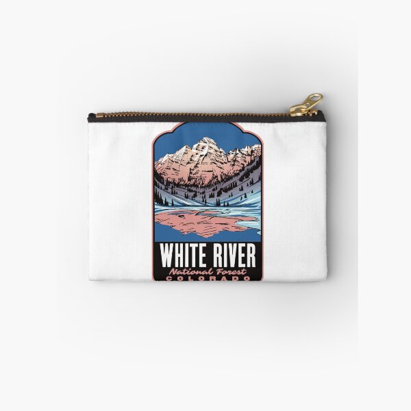 Item preview, White River National Forest Maroon Bells Retro Travel Art designed and sold by HalpinDesign.