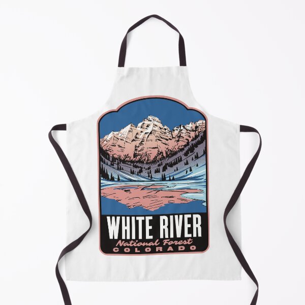 Item preview, White River National Forest Maroon Bells Retro Travel Art designed and sold by HalpinDesign.