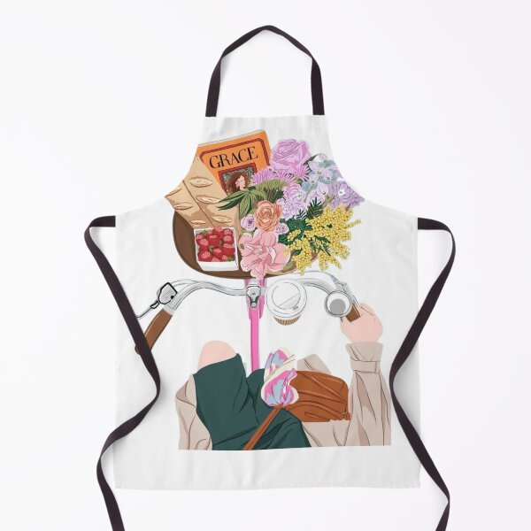 Item preview, Parisian Life Bicycle Basket Flowers Baguettes and Coffee Illustration designed and sold by MindMakerStudio.