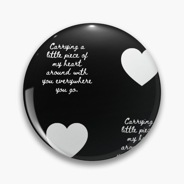 Item preview, Dark Heart Pattern Gift For Wife or Girlfriend | Black Sweet Love Poem Design Gift For Mom Kids designed and sold by VivaFy.