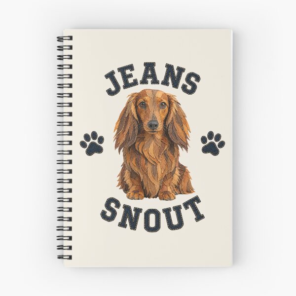 Item preview, Red Long-Haired Dachshund Denim Patch Art designed and sold by JeanSnout.