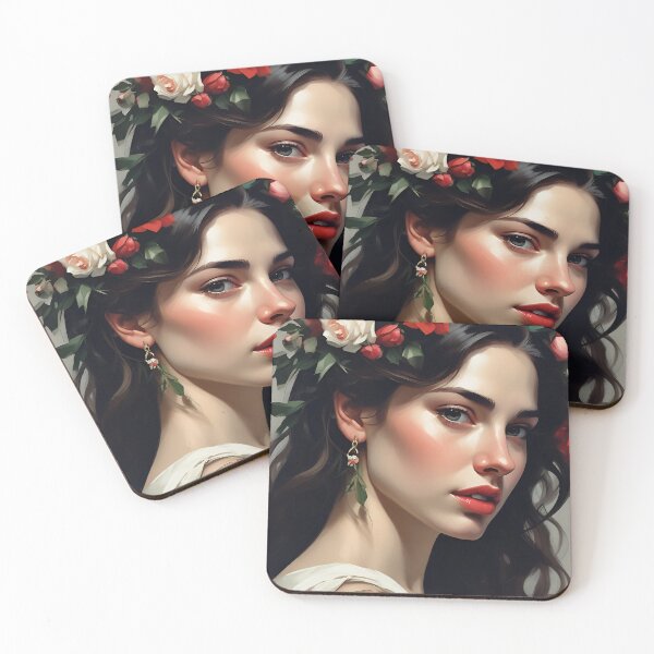 Item preview, Woman with flowers designed and sold by MK26Designs.