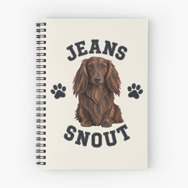 Item preview, Brown Long-Haired Dachshund Denim Patch Art designed and sold by JeanSnout.