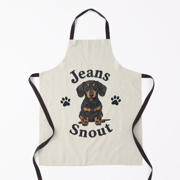 Item preview, Black and Tan Smooth Dachshund Denim Patch Art designed and sold by JeanSnout.