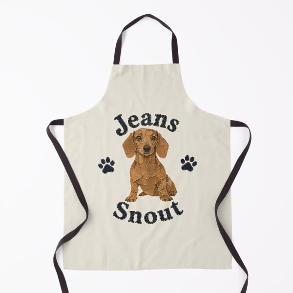 Item preview, Light Brown Smooth Dachshund Denim Patch Art designed and sold by JeanSnout.