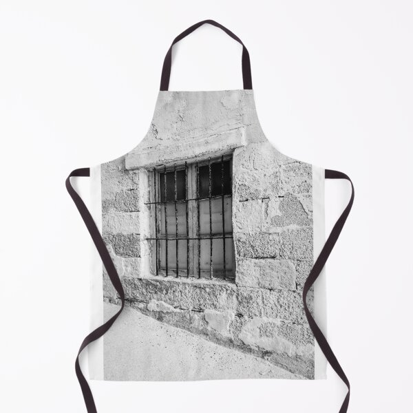 Item preview, Vintage Barred Window on Rustic Cracked Concrete Wall designed and sold by Nmallia.