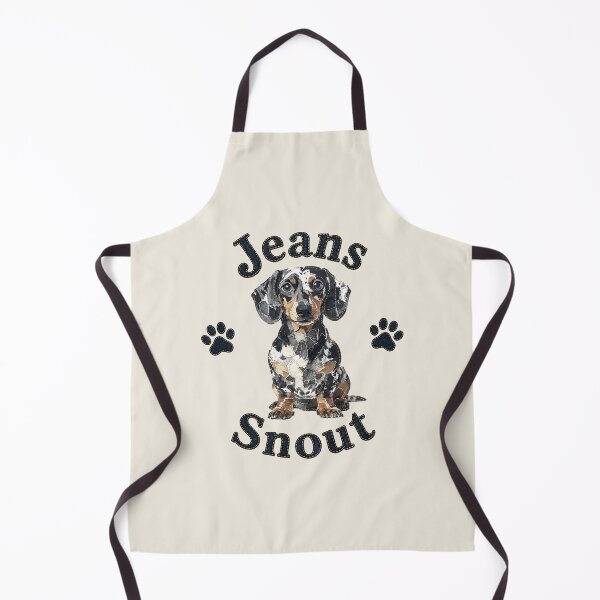 Item preview, Dapple Smooth Dachshund Denim Patch Art designed and sold by JeanSnout.