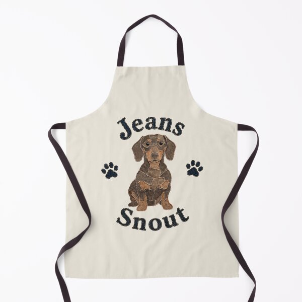 Item preview, Brown Smooth Dachshund Denim Patch Art designed and sold by JeanSnout.