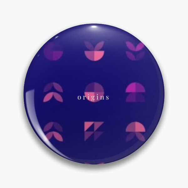 Item preview, Geometric Night Icons - Purple Magenta Blue Pattern designed and sold by ORIGINS LINES.