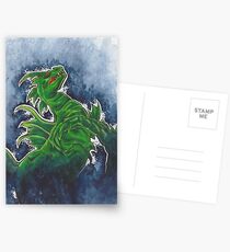 Mixed Media Seahorse Postcards
