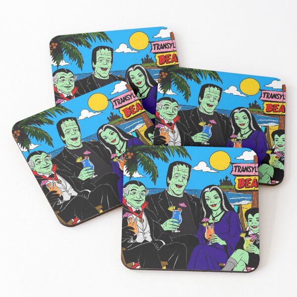 Item preview, The Munsters on the Beach designed and sold by PopFright Art Company .