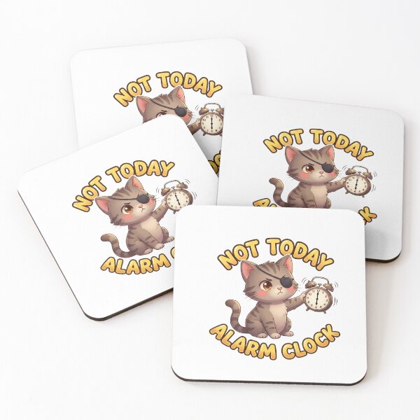 Item preview, Not Today Alarm Clock Cat designed and sold by 1smillaundfiete.