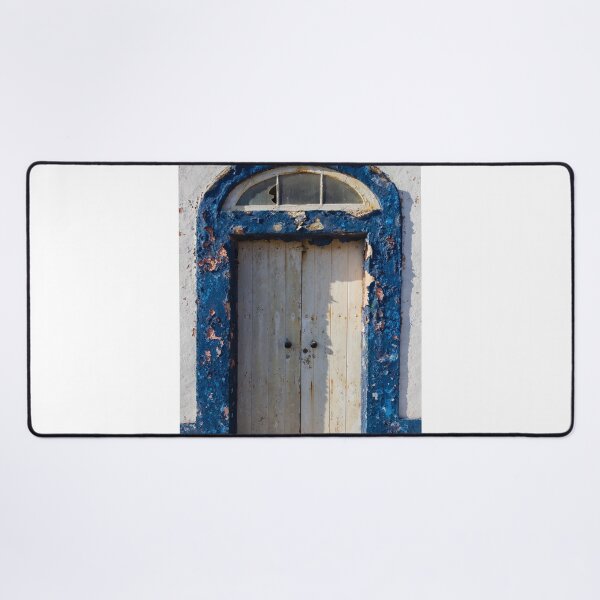 Item preview, Aged Wooden Door With Peeling Paint in Rustic Setting designed and sold by Nmallia.