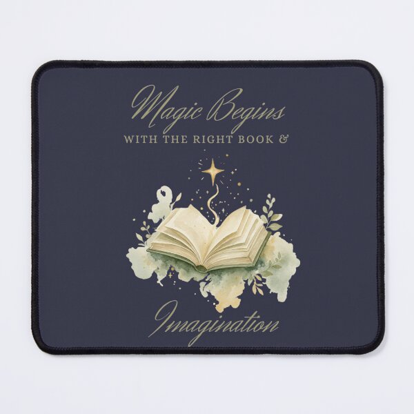 Item preview, Magic begins with the right book and Imagination  designed and sold by ShipDrop.