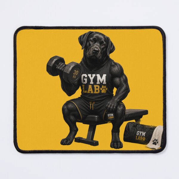 Item preview, Gym Lab Biceps – Labrador Lifting Weights designed and sold by Goodthingstree.