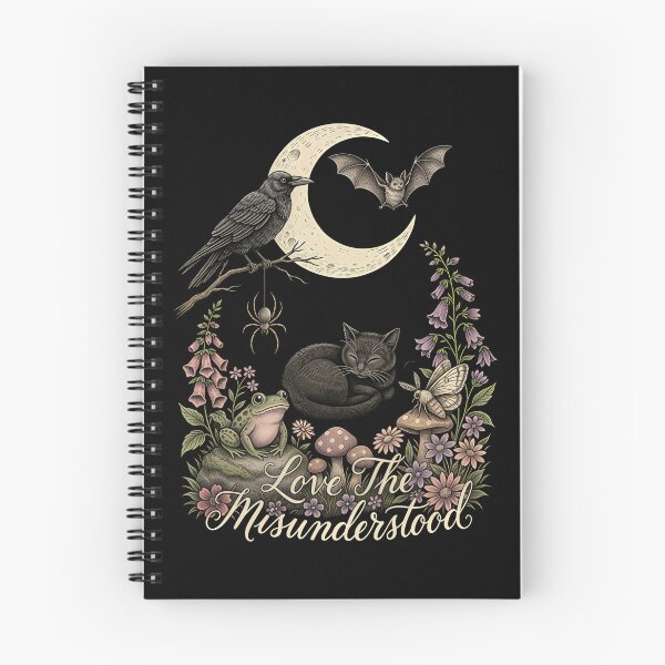 Item preview, Love The Misunderstood Bat Raven Cat Woodland Aesthetic designed and sold by Redgiant87x.