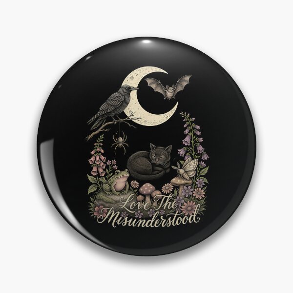 Item preview, Love The Misunderstood Bat Raven Cat Woodland Aesthetic designed and sold by Redgiant87x.