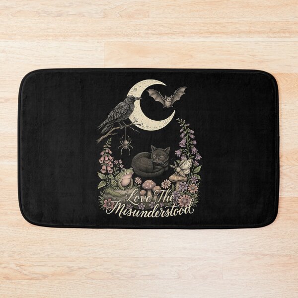 Item preview, Love The Misunderstood Bat Raven Cat Woodland Aesthetic designed and sold by Redgiant87x.