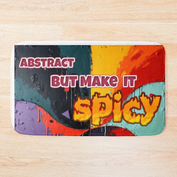Item preview, abstract but make it spicy colorful funny typographic abstract design designed and sold by SmashingDeals.