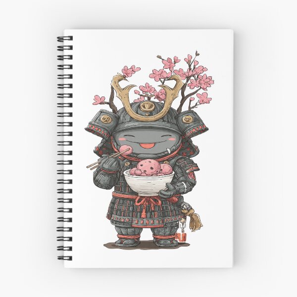 Item preview,  chibi samurai warrior with takoyaki  designed and sold by cutemakerotart.