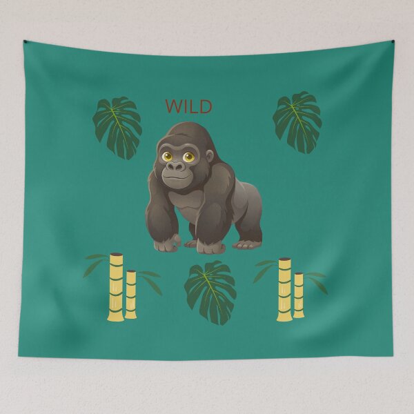 Item preview, Wild Gorilla Tropical Art designed and sold by DidiDesignShop.