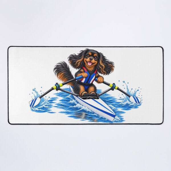 Item preview, Black and Tan Cavalier Rowing designed and sold by SpottyRainbow.