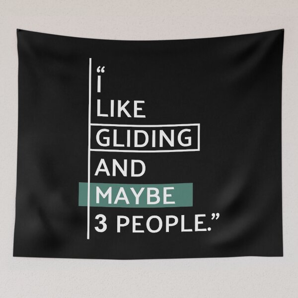 Item preview, I Like Gliding and Maybe 3 People designed and sold by MaryAller.