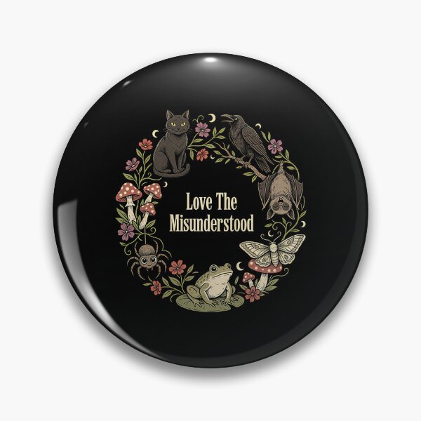 Item preview, Love The Misunderstood Bat Raven Cat Witchy Cottagecore designed and sold by Redgiant87x.