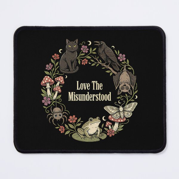 Item preview, Love The Misunderstood Bat Raven Cat Witchy Cottagecore designed and sold by Redgiant87x.