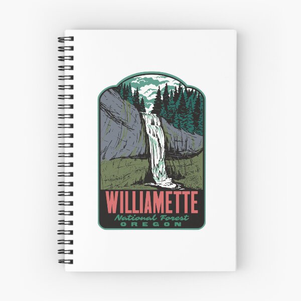 Item preview, Willamette National Forest Salt Creek Falls Retro Travel Art designed and sold by HalpinDesign.