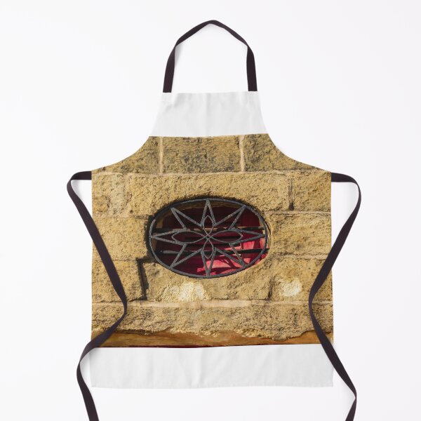 Item preview, Oval Metal Window Grate on a Stone Wall with Red Background designed and sold by Nmallia.