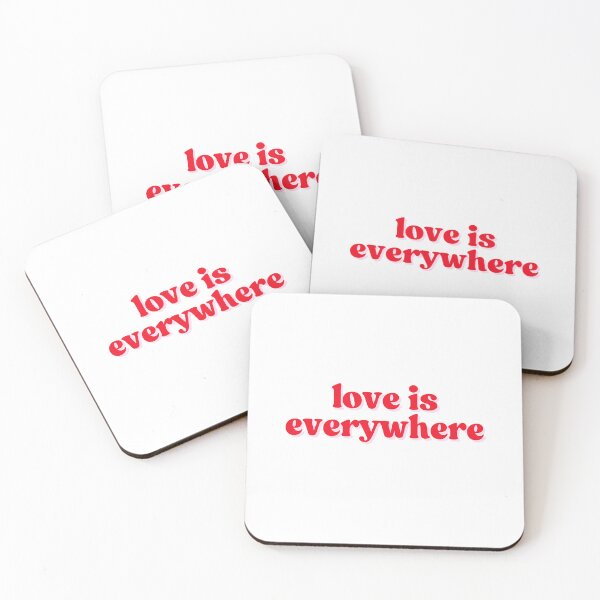 Item preview, love is everywhere | red designed and sold by dollhouseclub.