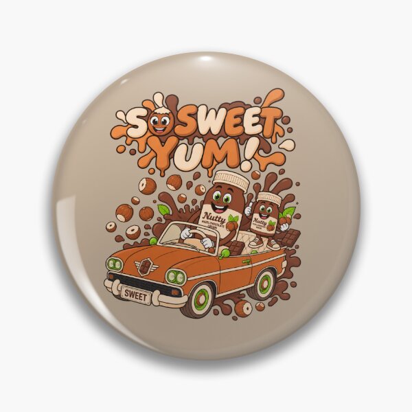 Item preview, So Sweet Yum! – Funny Hazelnut Chocolate Retro Ride designed and sold by Aimetoi.