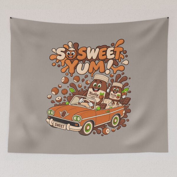 Item preview, So Sweet Yum! – Funny Hazelnut Chocolate Retro Ride designed and sold by Aimetoi.