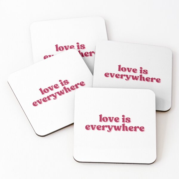 Item preview, love is everywhere | dark red designed and sold by dollhouseclub.