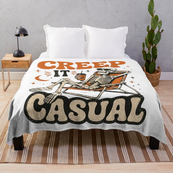 Item preview, Creep It Casual Skeleton Lounging designed and sold by Side Quest Co..