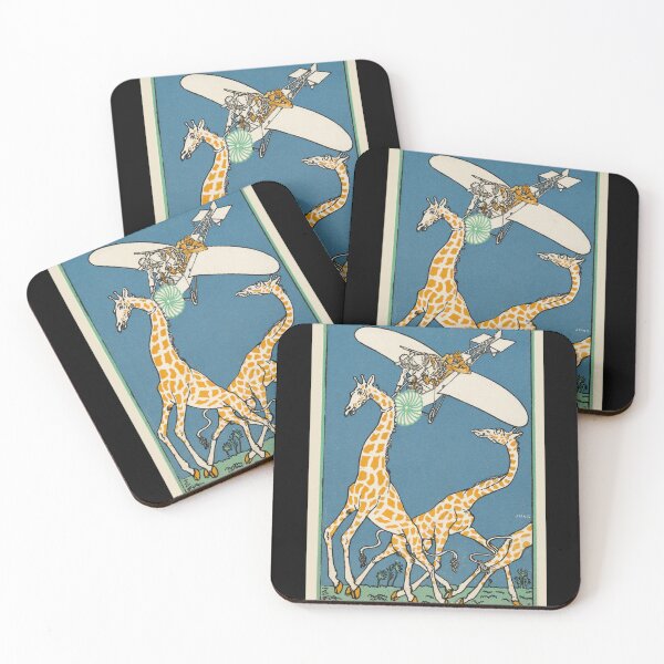 Item preview,  Vintage  color lithograph titled "Bloodless Giraffe Hunt"  designed and sold by stevepaint.