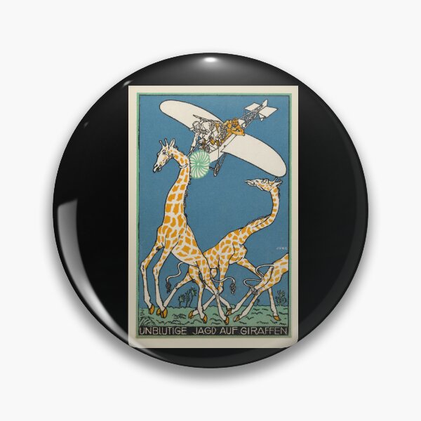 Item preview,  Vintage  color lithograph titled "Bloodless Giraffe Hunt"  designed and sold by stevepaint.
