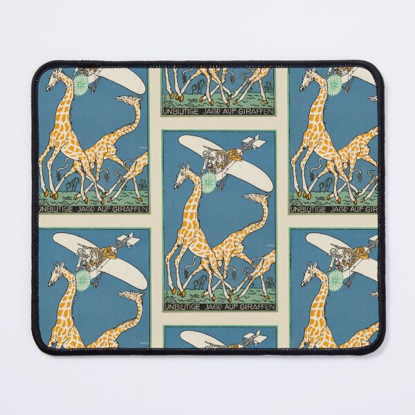 Item preview, Vintage color lithograph titled "Bloodless Giraffe Hunt" designed and sold by stevepaint.