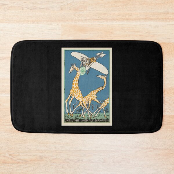 Item preview,  Vintage  color lithograph titled "Bloodless Giraffe Hunt"  designed and sold by stevepaint.