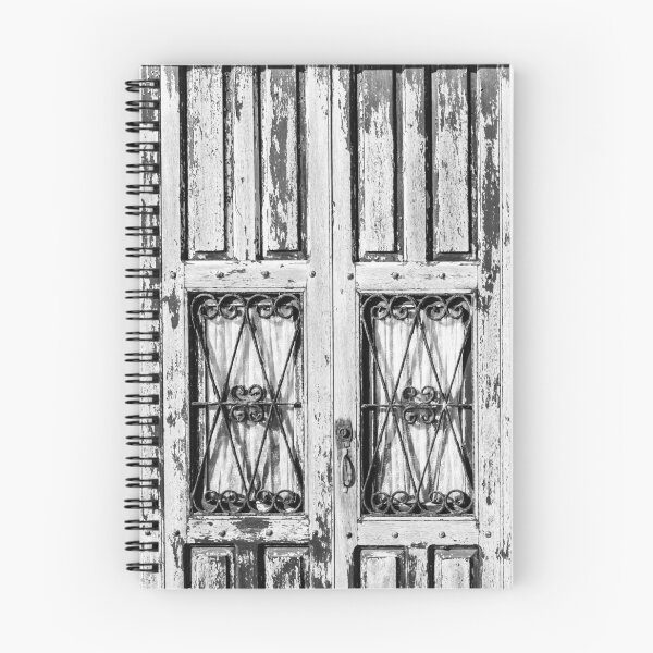 Item preview, Vintage Wood Door with Wrought Iron Details and Weathered Paint Finish designed and sold by Nmallia.