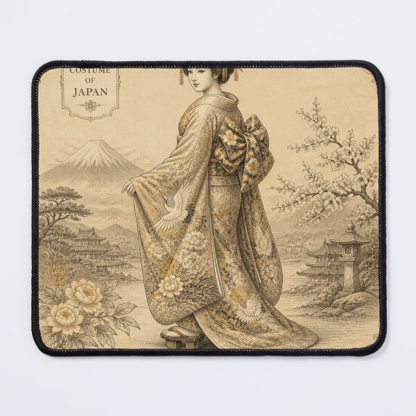 Item preview, Japan Kimono Folk Costume - Traditional Heritage Fashion Art designed and sold by SunnyDesign82.