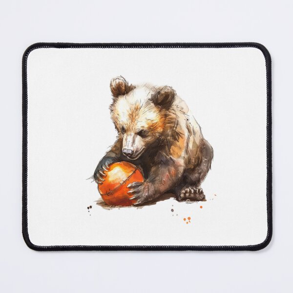 Item preview, Bear Cub | Cute Woodland Animal Watercolor Art designed and sold by Mandayartstudio.