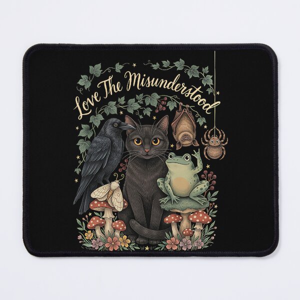 Item preview, Love The Misunderstood Bat Raven Cat Forest Creatures designed and sold by Redgiant87x.