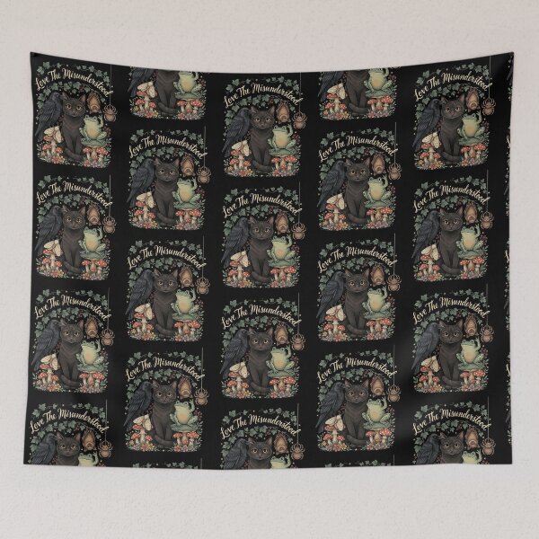 Item preview, Love The Misunderstood Bat Raven Cat Forest Creatures designed and sold by Redgiant87x.