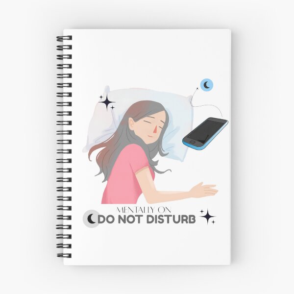 Item preview, Mentally on Do Not Disturb – Cozy Sleep & Phone Off Sticker designed and sold by BLOOMVELLE.