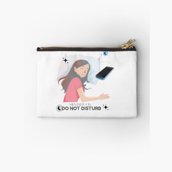 Item preview, Mentally on Do Not Disturb – Cozy Sleep & Phone Off Sticker designed and sold by BLOOMVELLE.